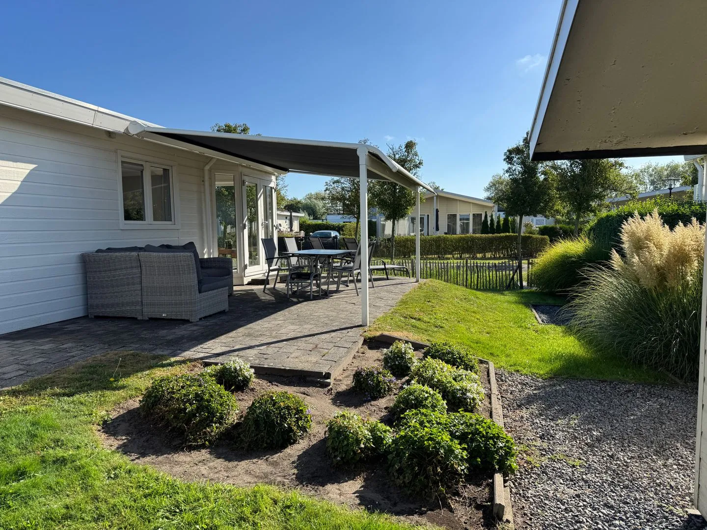 Breskens Chalet Huis Joschi mit Zaun Haus Nr. G139 Zeeland -