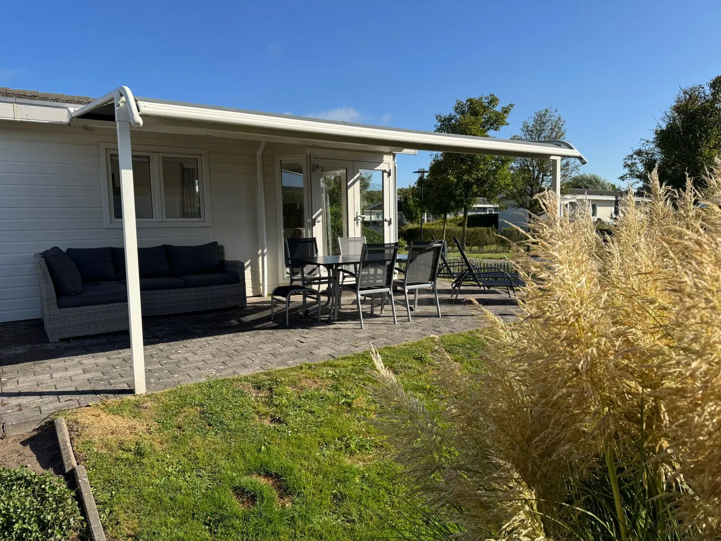 Breskens Chalet Huis Joschi mit Zaun Haus Nr. G139 Zeeland -