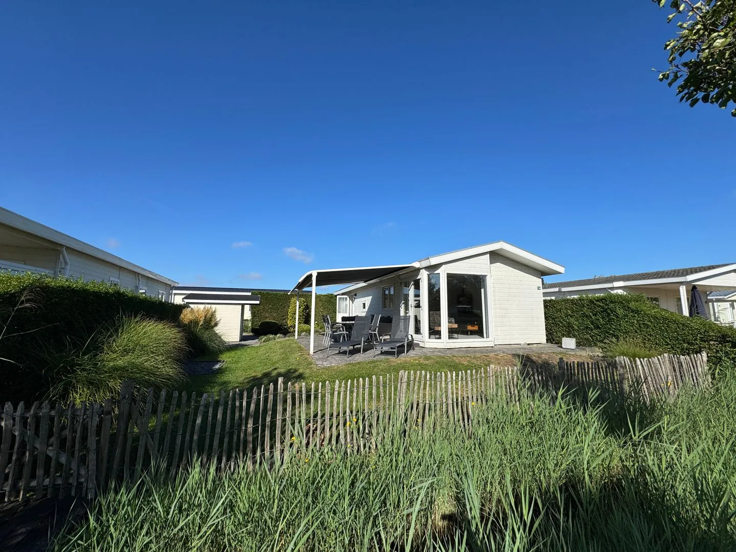 Breskens Chalet Huis Joschi mit Zaun Haus Nr. G139 Zeeland -