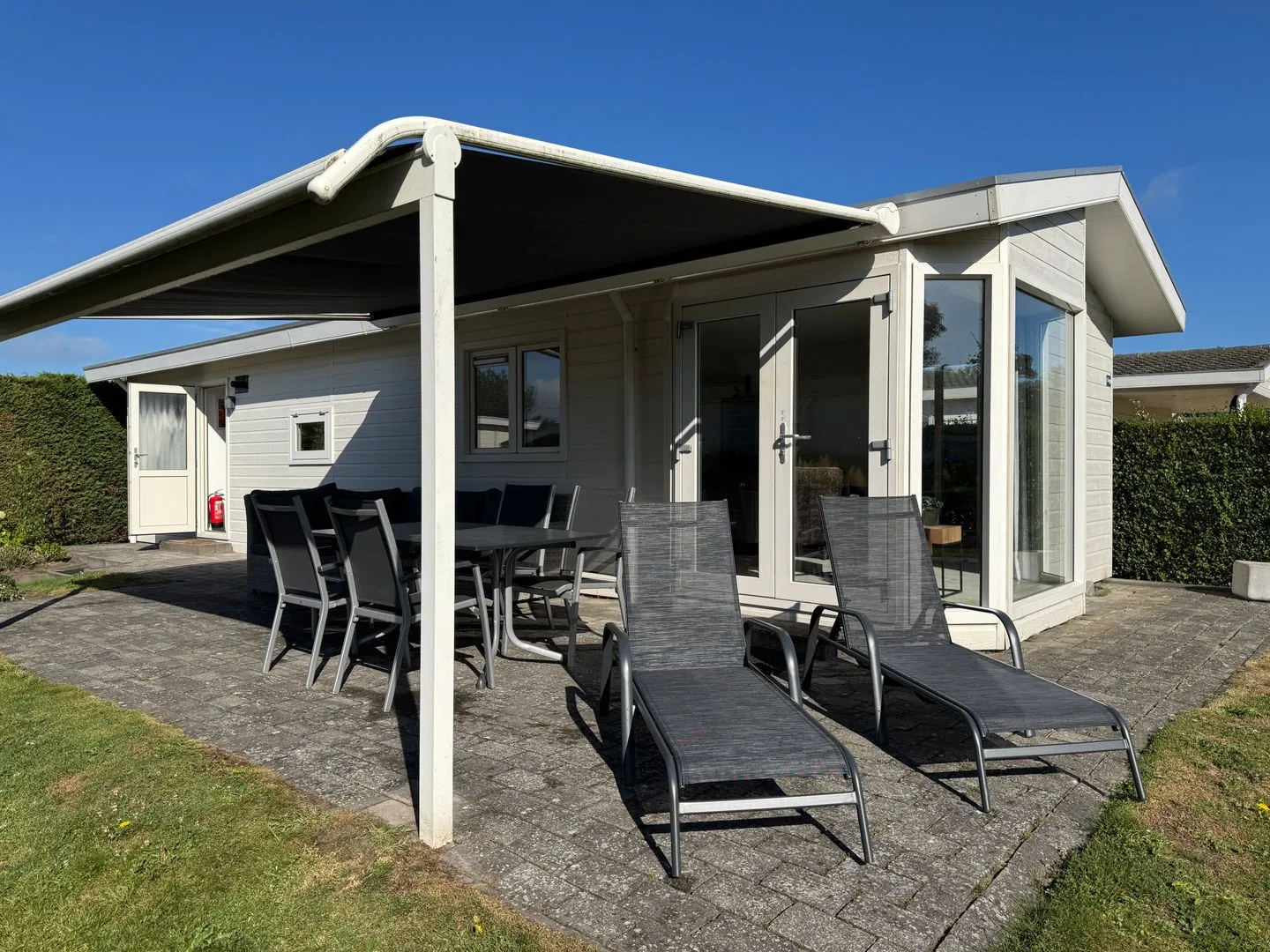 Breskens Chalet Huis Joschi mit Zaun Haus Nr. G139 Zeeland -