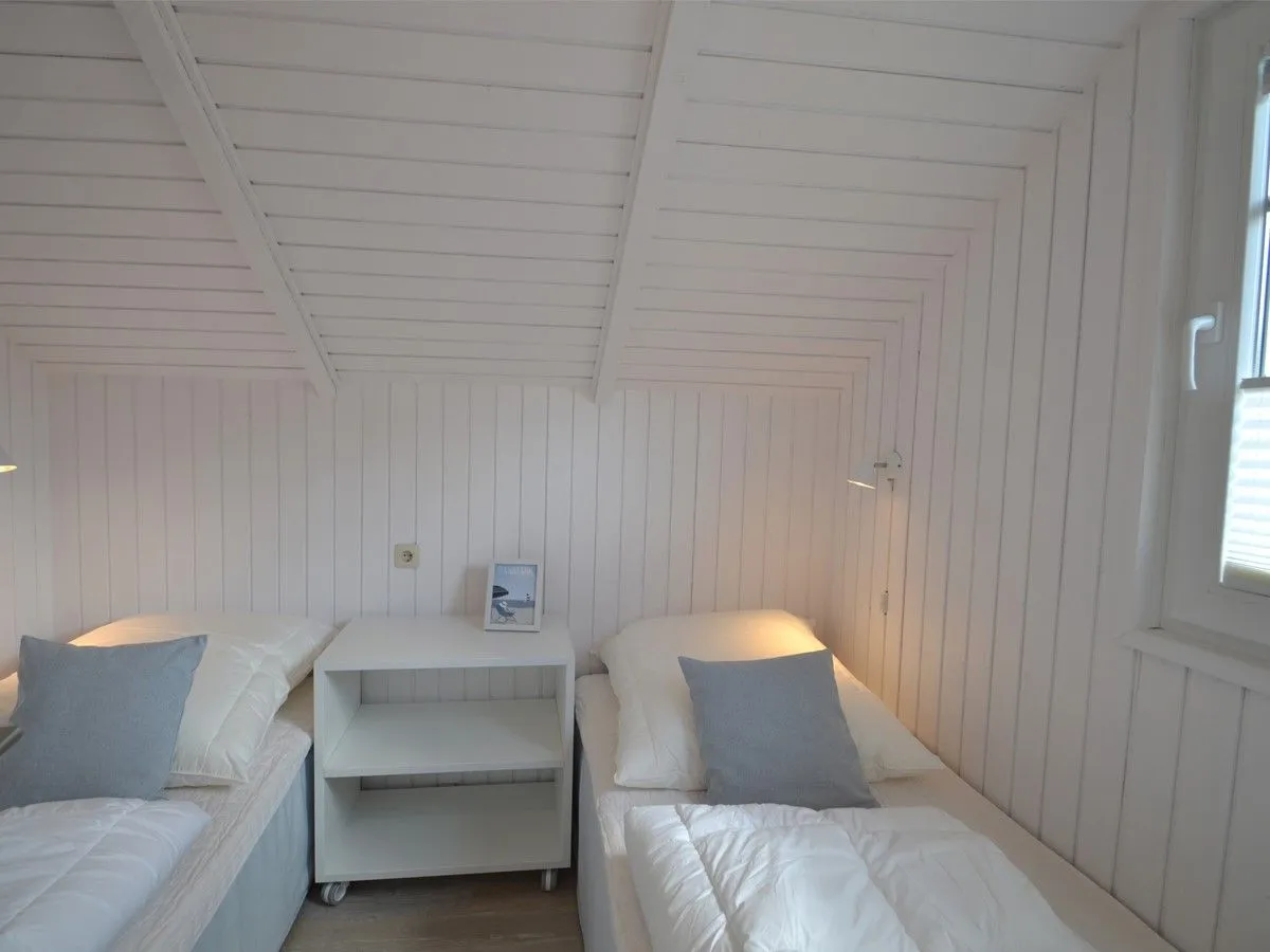 Lille Hus Flensburger Förde - Schlafzimmer mit 2 Einzelbetten (90 x 200 cm)