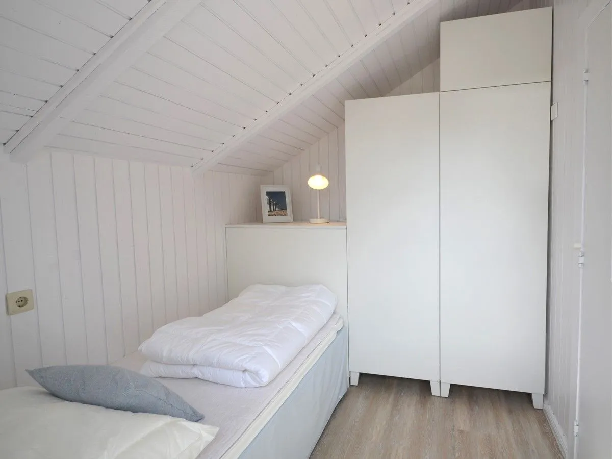 Lille Hus Flensburger Förde - Schlafzimmer mit Einzelbett (90 x 200 cm)