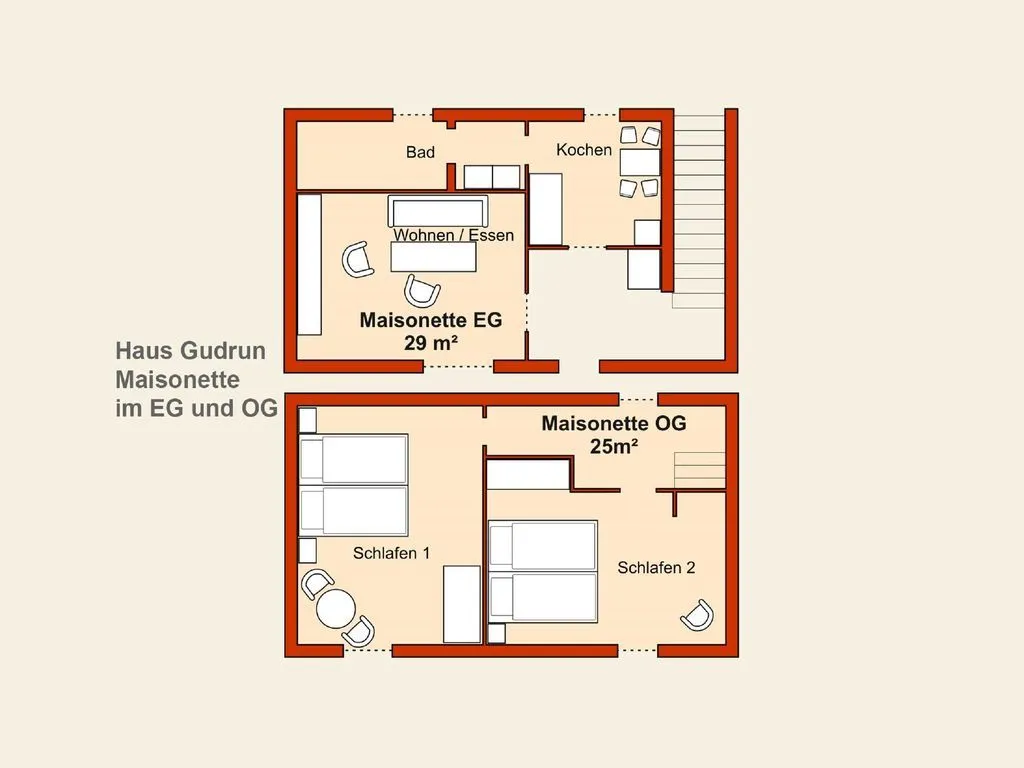 Stranddistel, Haus Gudrun: Whg. 8 Zinnowitz - Grundriss