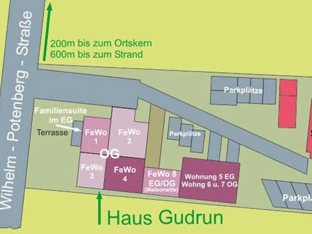 Villa Stranddistel, Whg. 2 Zinnowitz - Grundriss