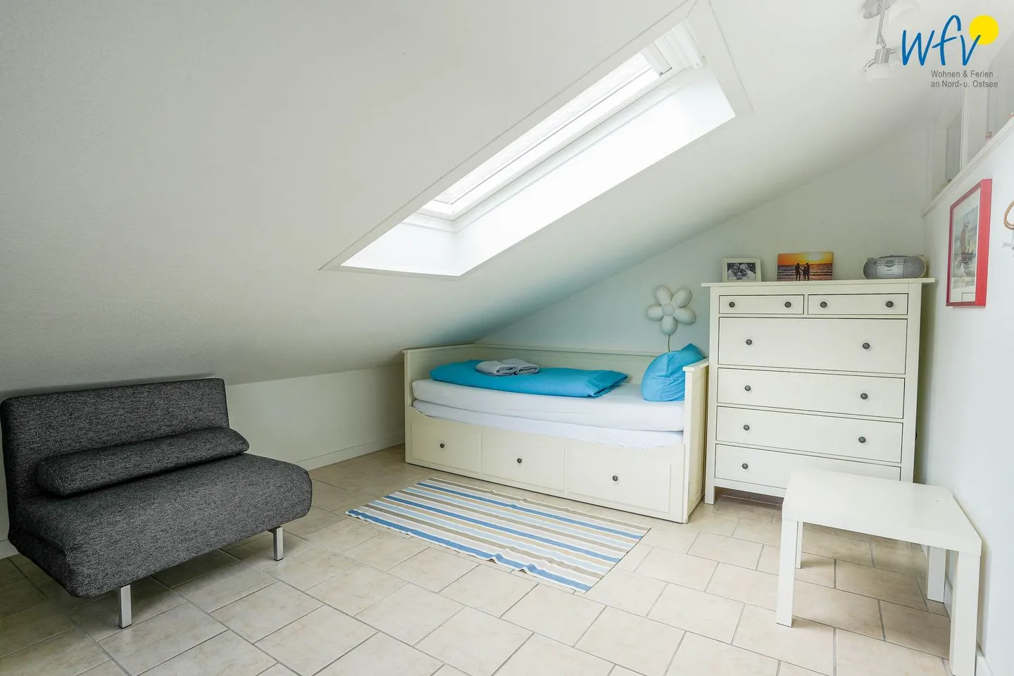 Haus Rasmus Ferienwohnung Kiebitzkoje Langeoog - Schlafzimmer