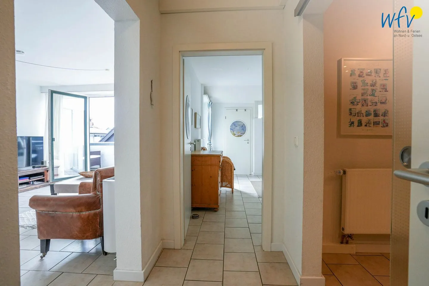Haus Rasmus Ferienwohnung Kiebitzkoje Langeoog - Flur