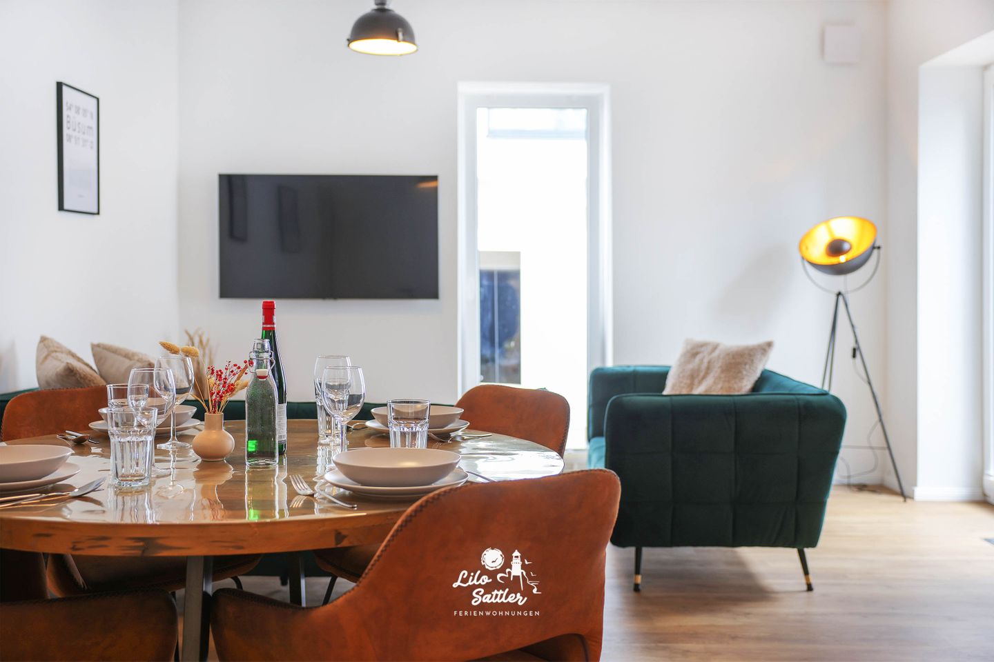 "Deichstuben" Whg. 1, Wohnzimmer, Essplatz