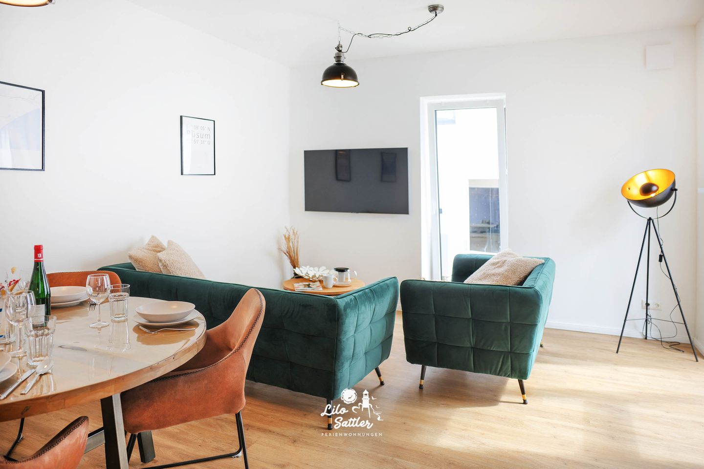 "Deichstuben" Whg. 1, Wohnzimmer, Sofa