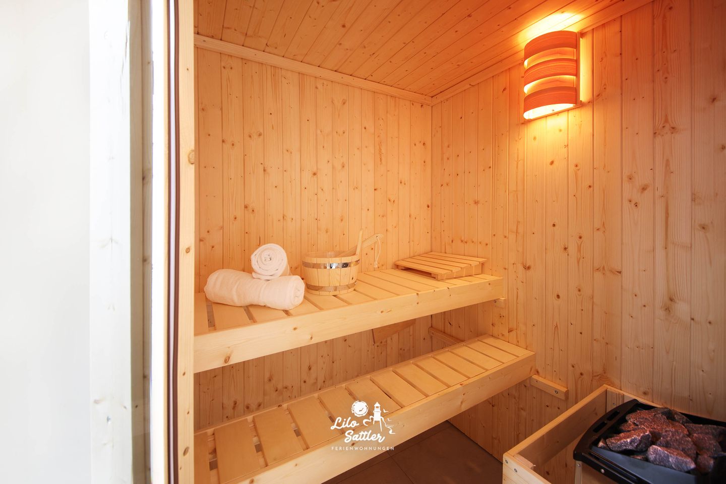 "Deichstuben" Whg. 1, Badezimmer, Sauna