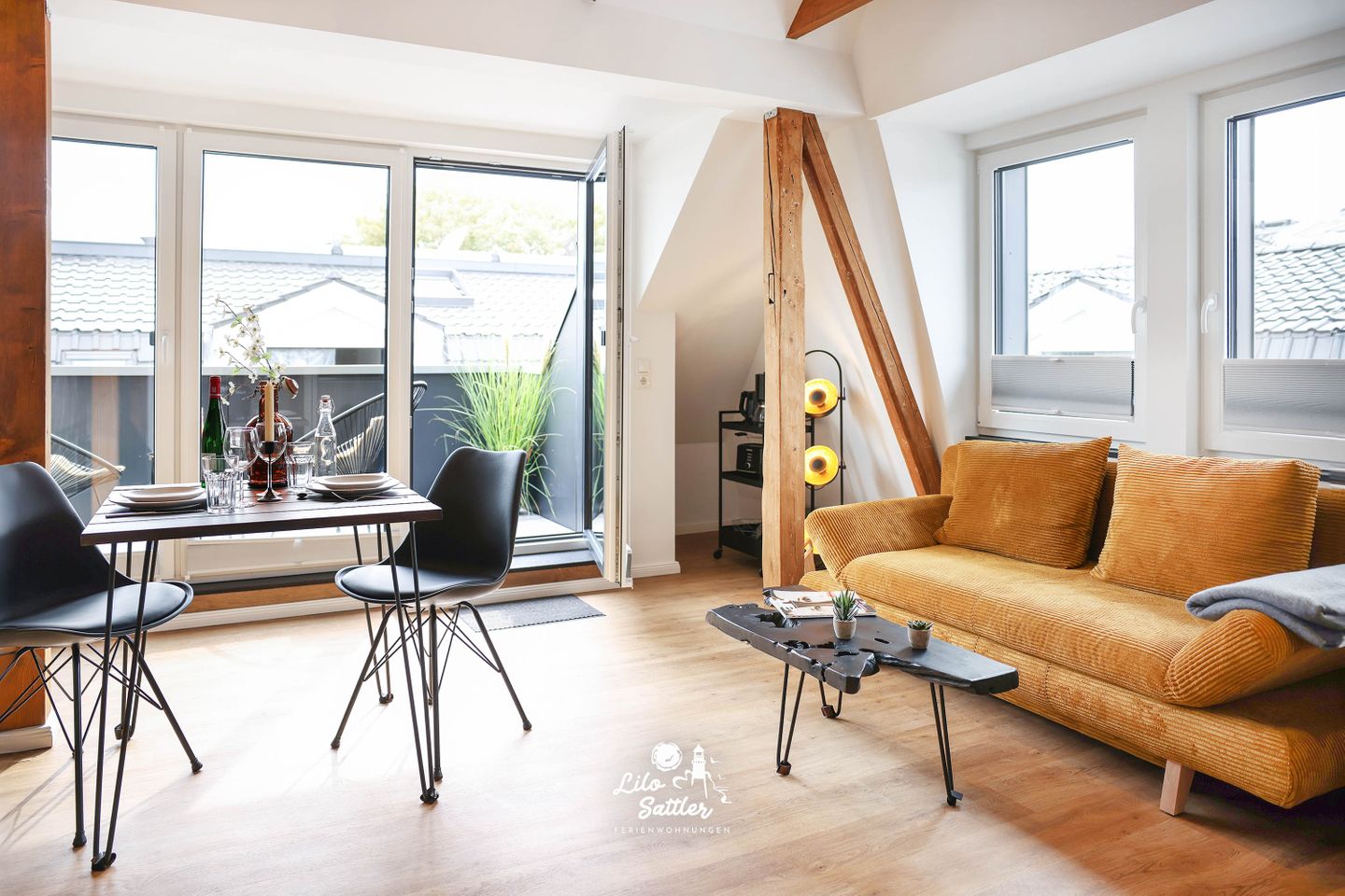 "Deichstuben" Whg. 3, Wohnzimmer, Sofa
