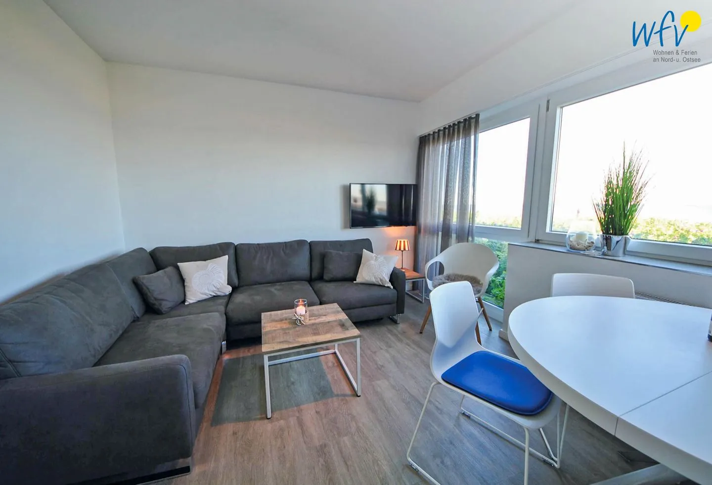 Haus Panorama Ferienwohnung Strandkieker Wangerooge - Wohnzimmer