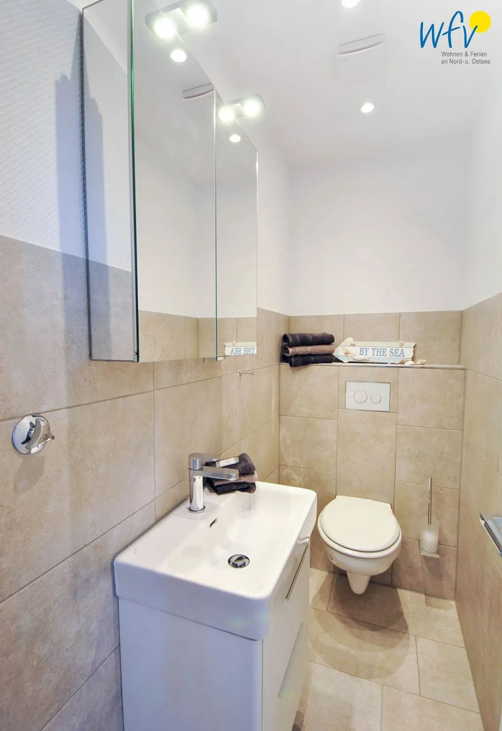 Haus Panorama Ferienwohnung Strandkieker Wangerooge - Badezimmer