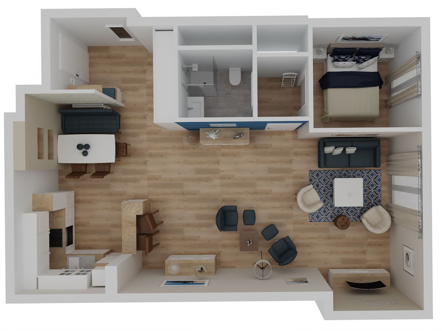 Strandläufer Zingst - Ferienwohnung Strandläufer Aparthotel Zingst - Grundriss