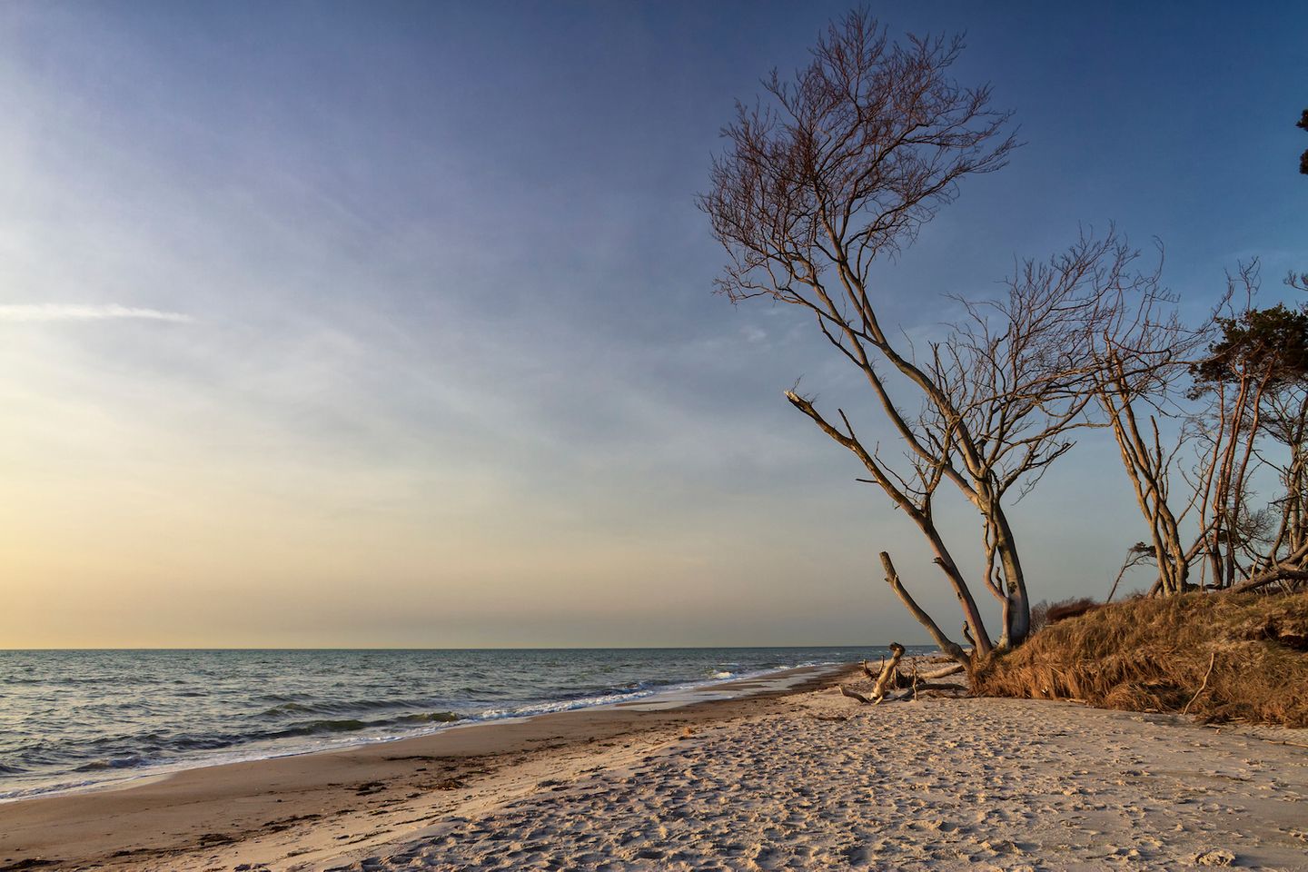 Wesstrand mit Abendsonne