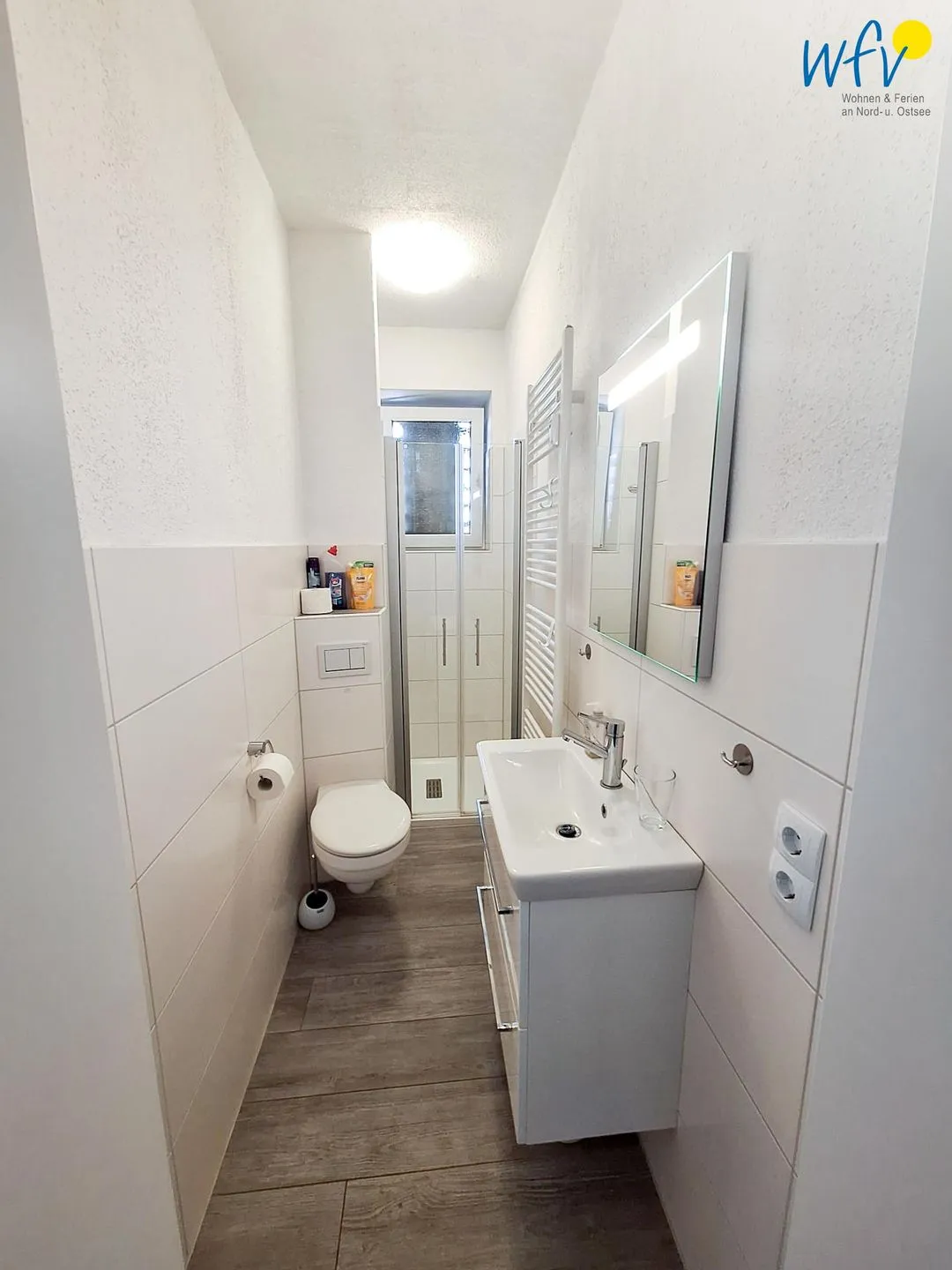 Haus am Westkaap Ferienwohnung 2 Borkum - Badezimmer
