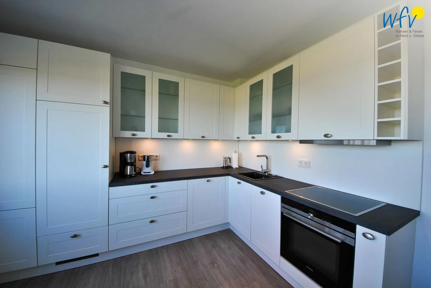 Haus Panorama Ferienwohnung Strandkieker Wangerooge - Küche / Küchenzeile