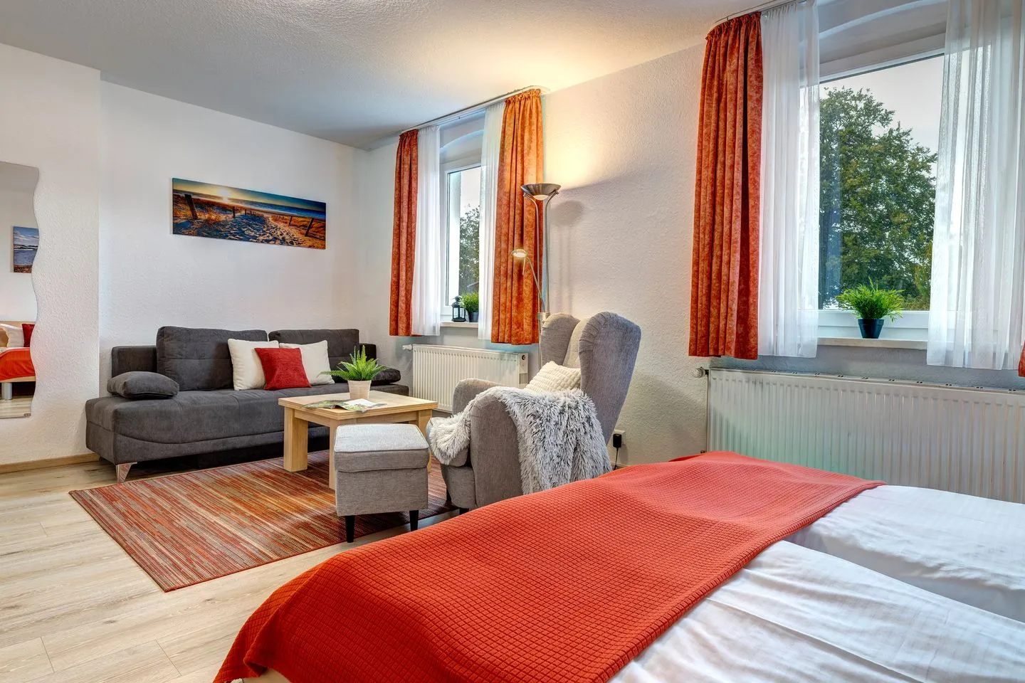 Stranddistel, Haus Gudrun: Whg. 6 Zinnowitz - Wohnzimmer
