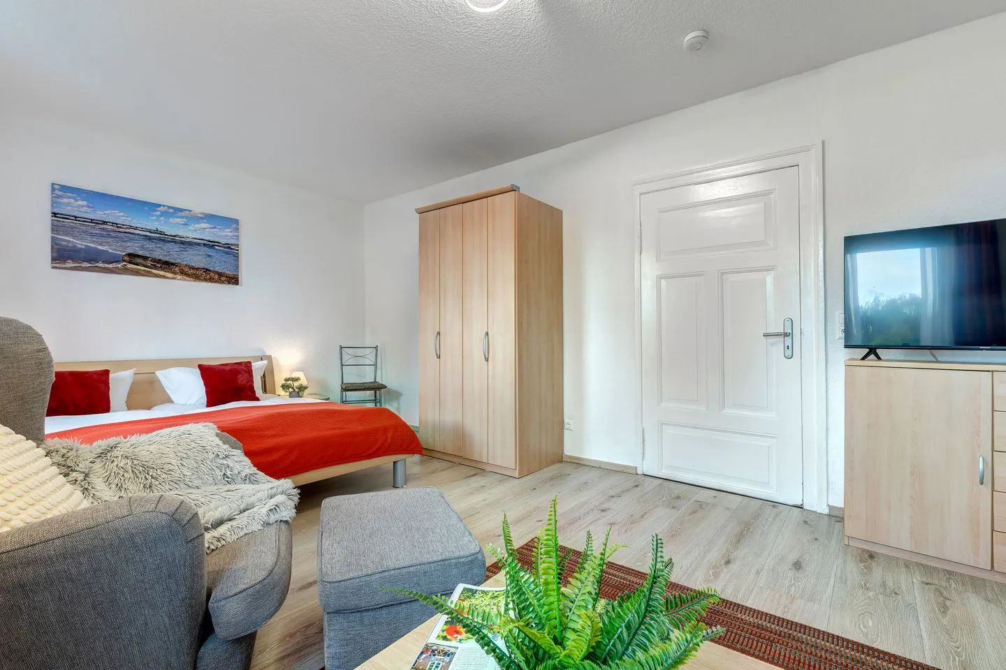 Stranddistel, Haus Gudrun: Whg. 6 Zinnowitz - Wohnzimmer