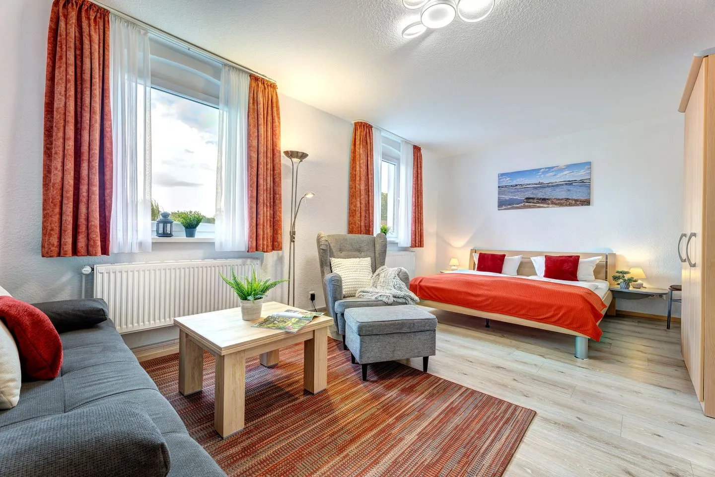 Stranddistel, Haus Gudrun: Whg. 6 Zinnowitz - Wohnzimmer
