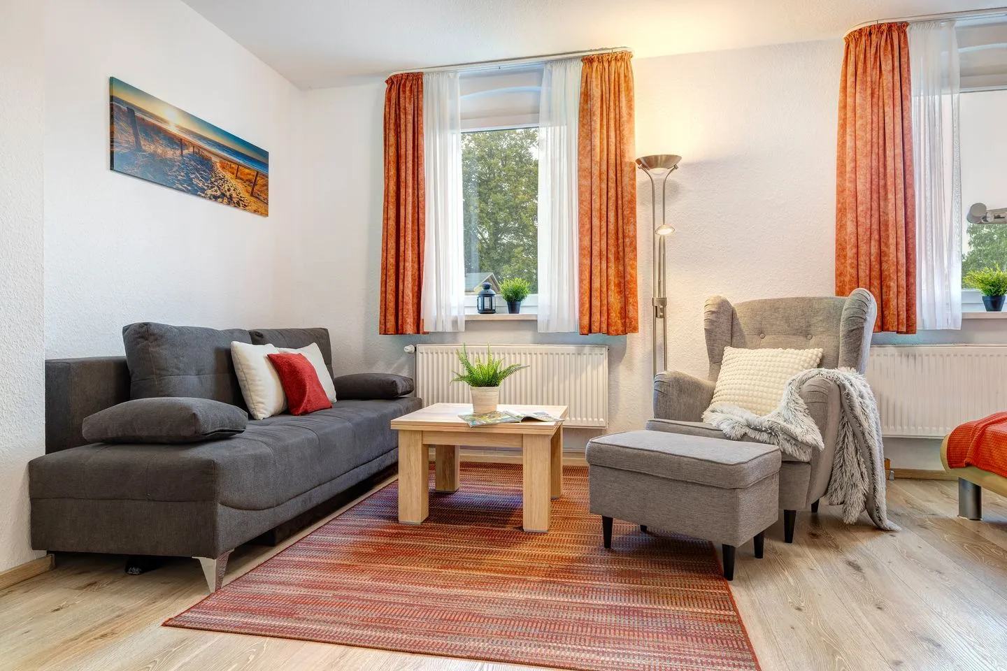 Stranddistel, Haus Gudrun: Whg. 6 Zinnowitz - Wohnzimmer