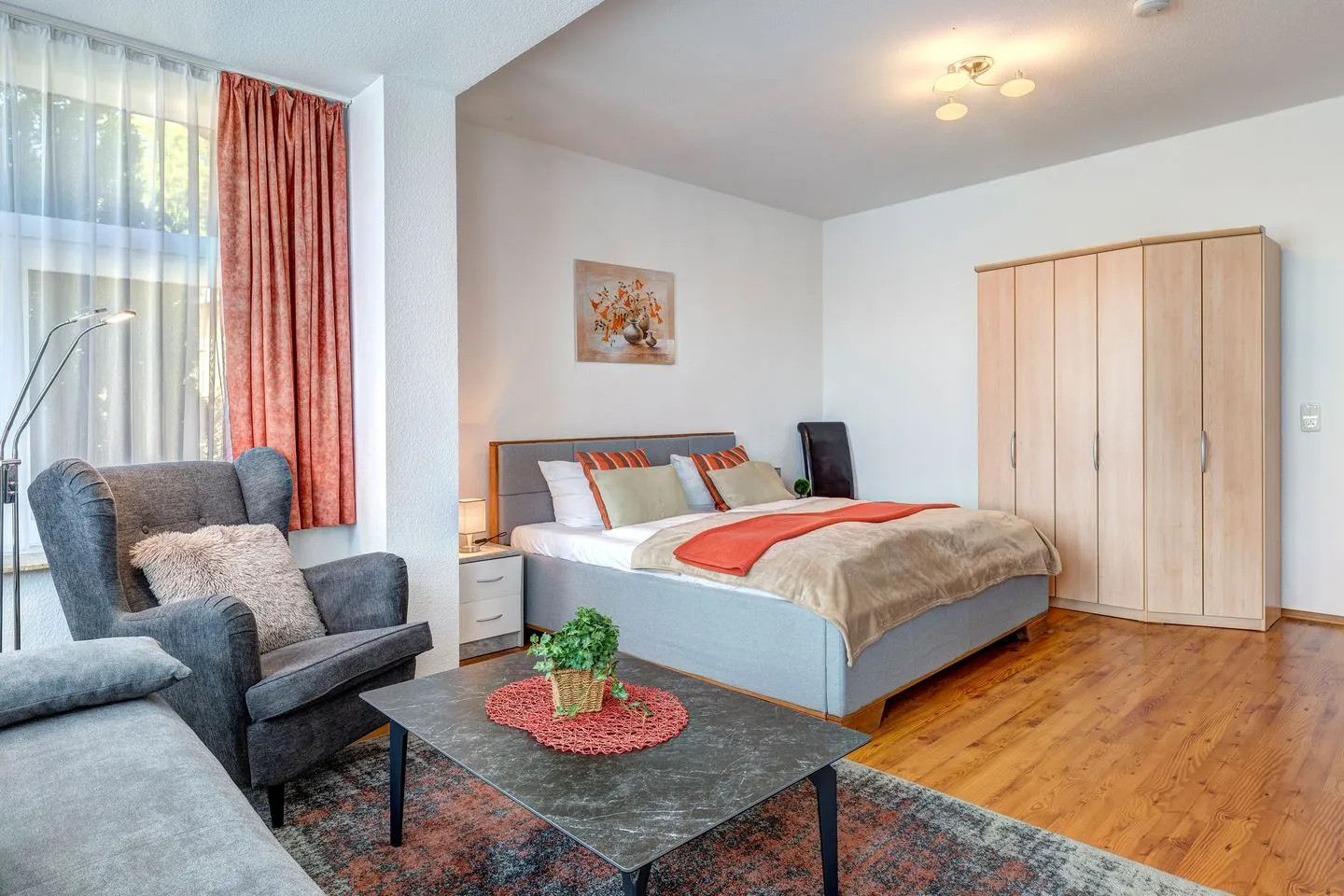 Stranddistel, Haus Gudrun: Whg. 1 Zinnowitz - Wohnzimmer