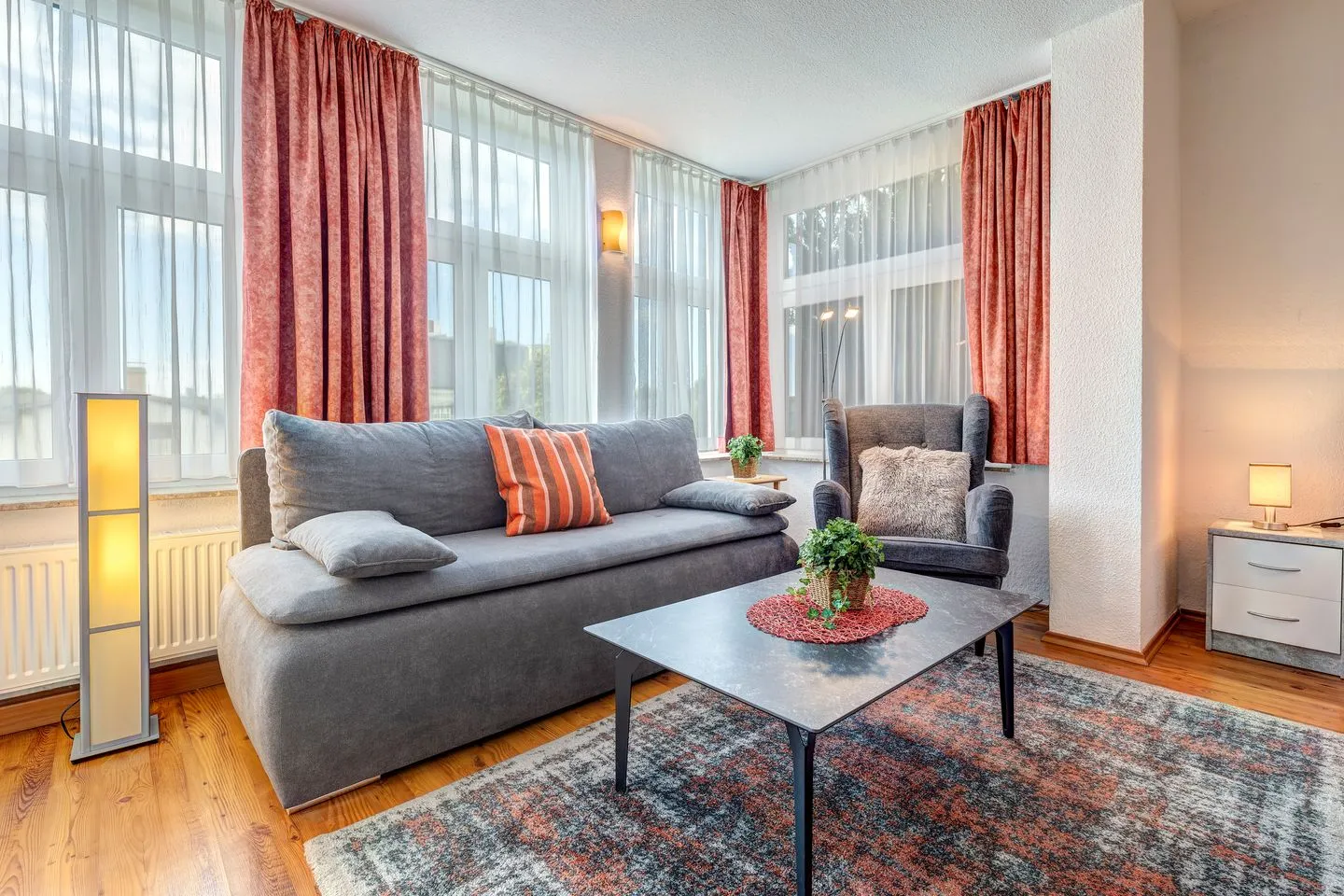 Stranddistel, Haus Gudrun: Whg. 1 Zinnowitz - Wohnzimmer
