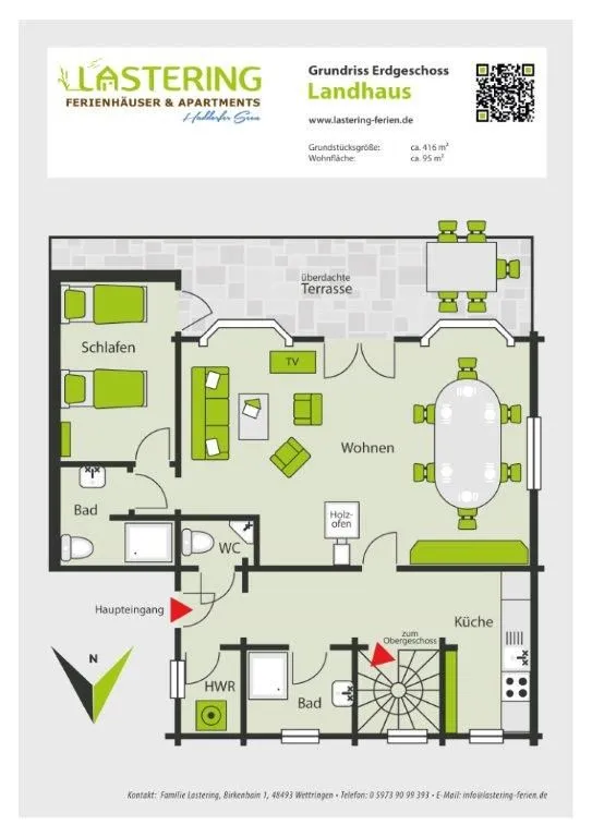 Unser Landhaus - Lastering Ferienhäuser & Apartments Haddorf -
