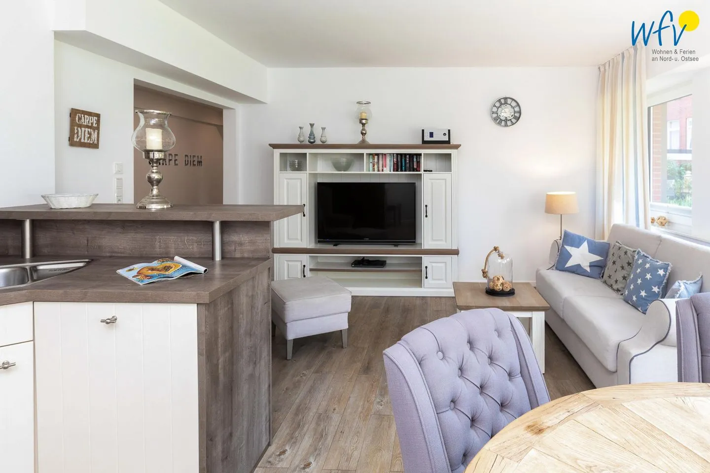 Appartementhaus Villa am Januspark Ferienwohnung Border Suite Juist - Wohnzimmer