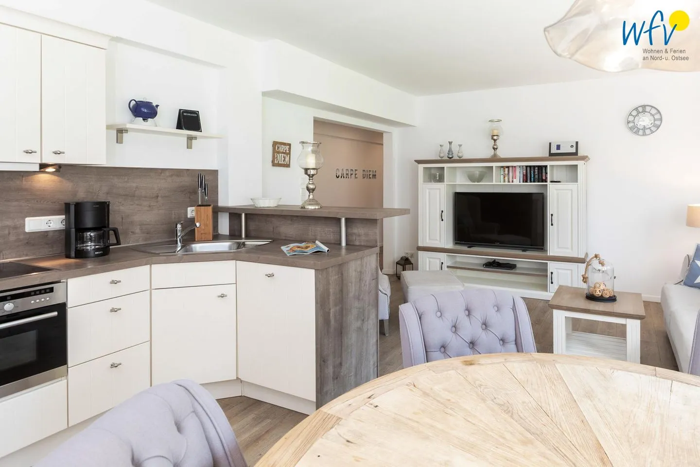 Appartementhaus Villa am Januspark Ferienwohnung Border Suite Juist - Küche / Küchenzeile