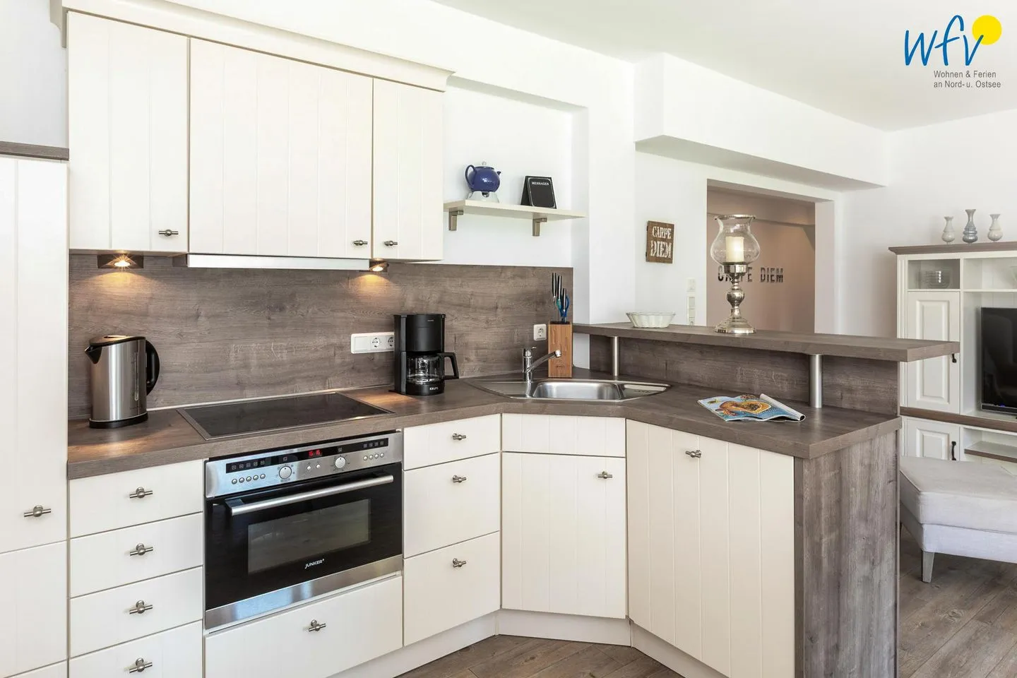 Appartementhaus Villa am Januspark Ferienwohnung Border Suite Juist - Küche / Küchenzeile