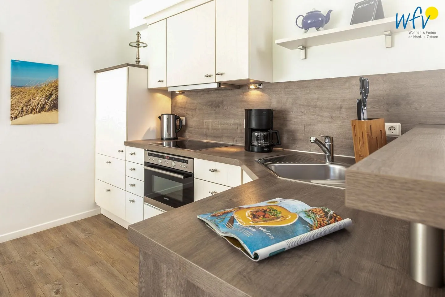 Appartementhaus Villa am Januspark Ferienwohnung Border Suite Juist - Küche / Küchenzeile