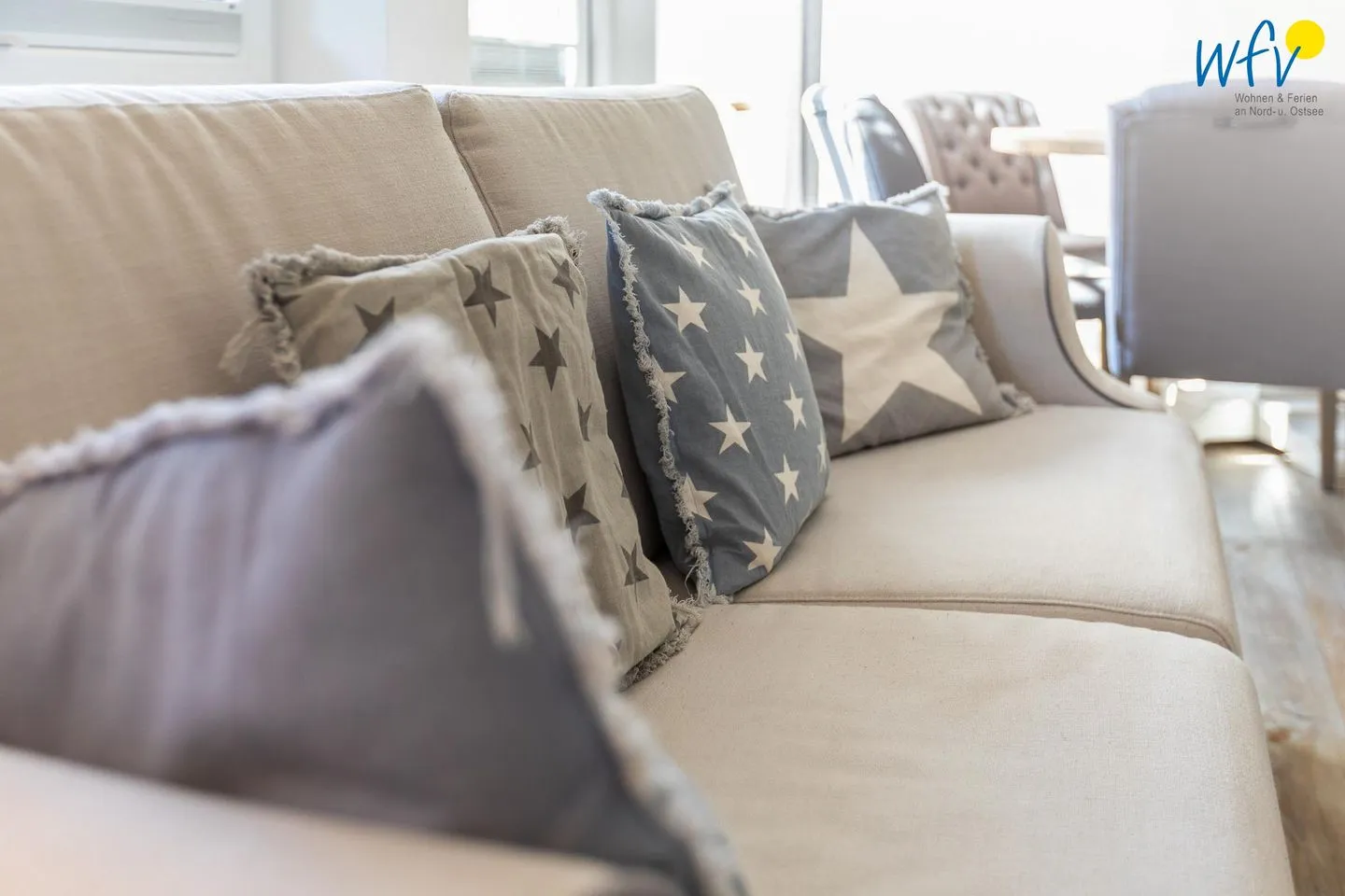 Appartementhaus Villa am Januspark Ferienwohnung Border Suite Juist - Wohnzimmer