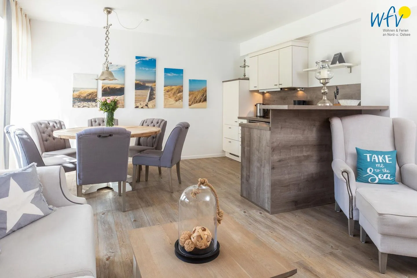 Appartementhaus Villa am Januspark Ferienwohnung Border Suite Juist - Wohnzimmer