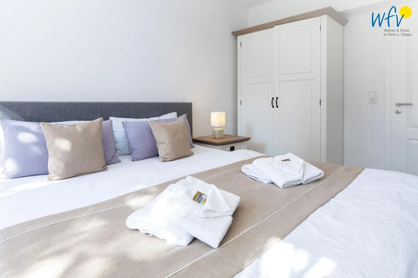 Appartementhaus Villa am Januspark Ferienwohnung Border Suite Juist - Schlafzimmer