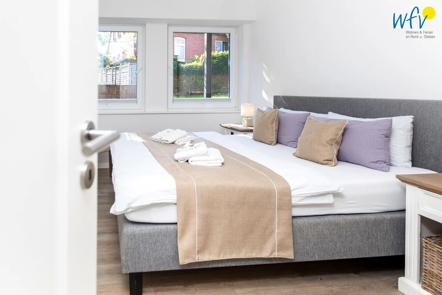 Appartementhaus Villa am Januspark Ferienwohnung Border Suite Juist - Schlafzimmer
