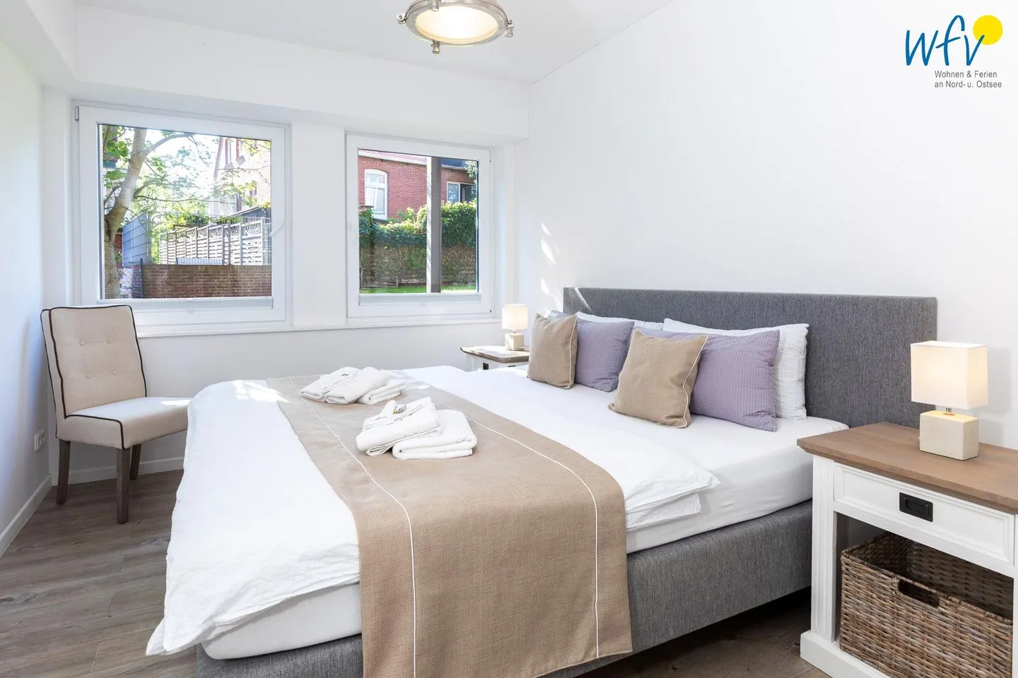 Appartementhaus Villa am Januspark Ferienwohnung Border Suite Juist - Schlafzimmer