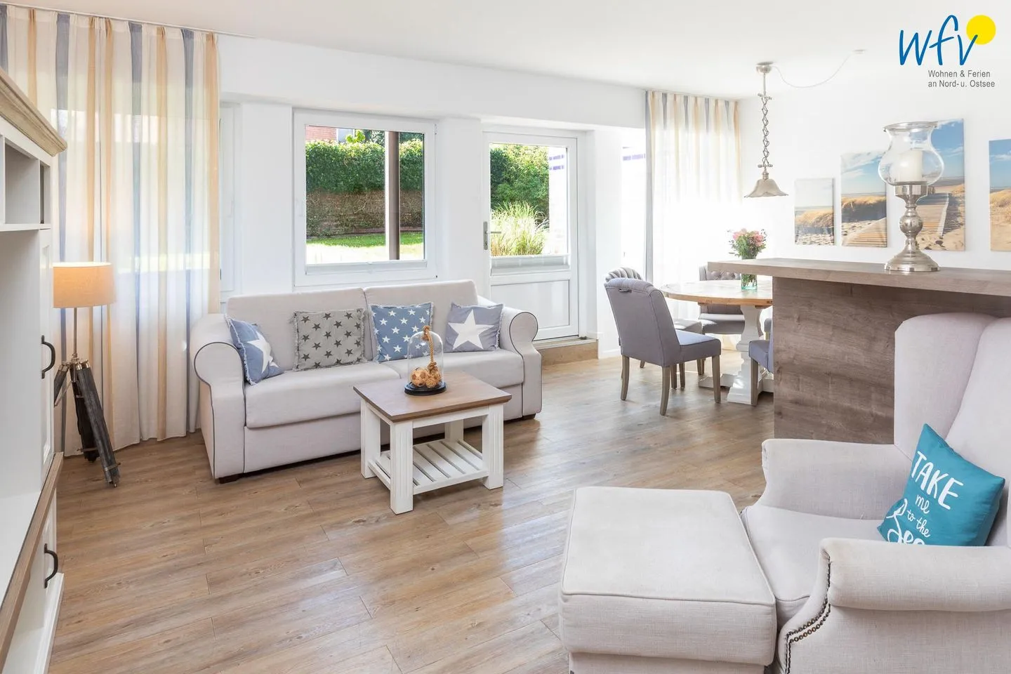 Appartementhaus Villa am Januspark Ferienwohnung Border Suite Juist - Wohnzimmer