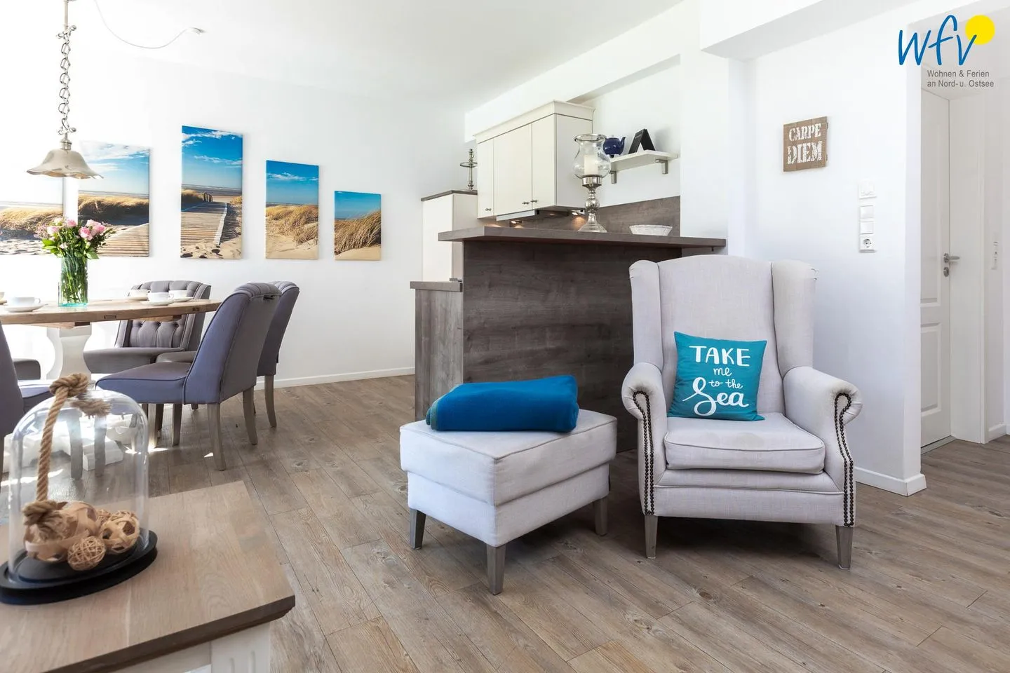 Appartementhaus Villa am Januspark Ferienwohnung Border Suite Juist - Wohnzimmer