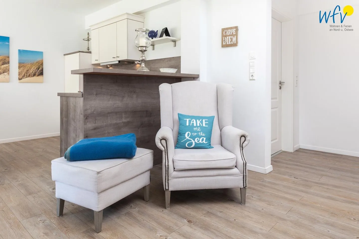 Appartementhaus Villa am Januspark Ferienwohnung Border Suite Juist - Wohnzimmer