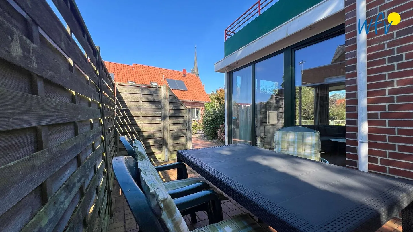 Haus Gartenstraße Ferienwohnung Nemo Borkum - Terrasse