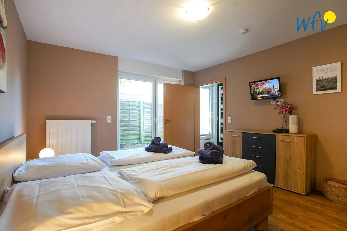 Haus Gartenstraße Ferienwohnung Nemo Borkum - Schlafzimmer