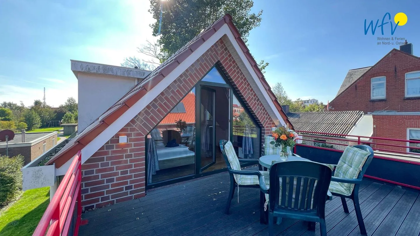 Haus Gartenstraße Ferienwohnung Nemo Borkum - Balkon