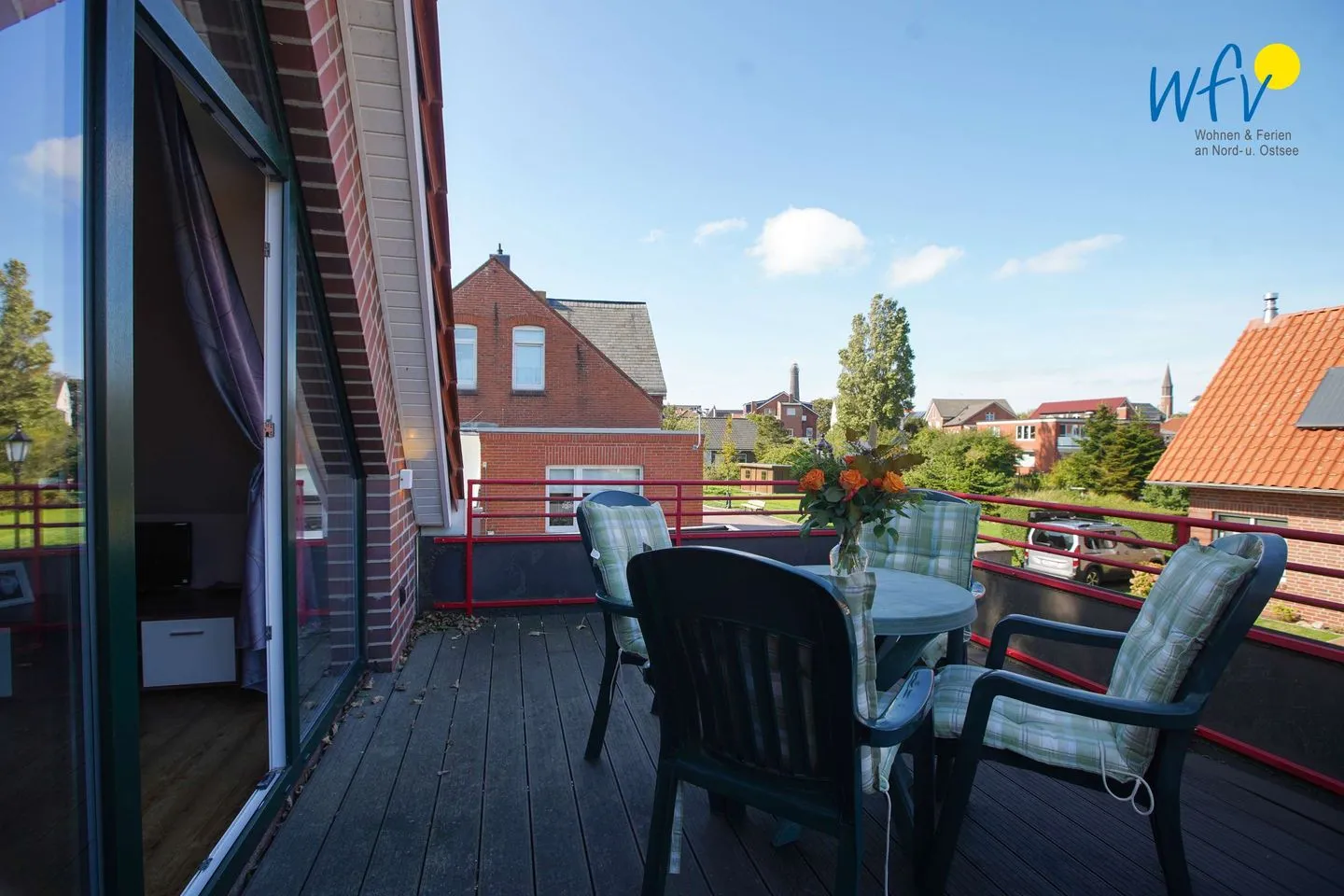 Haus Gartenstraße Ferienwohnung Nemo Borkum - Balkon