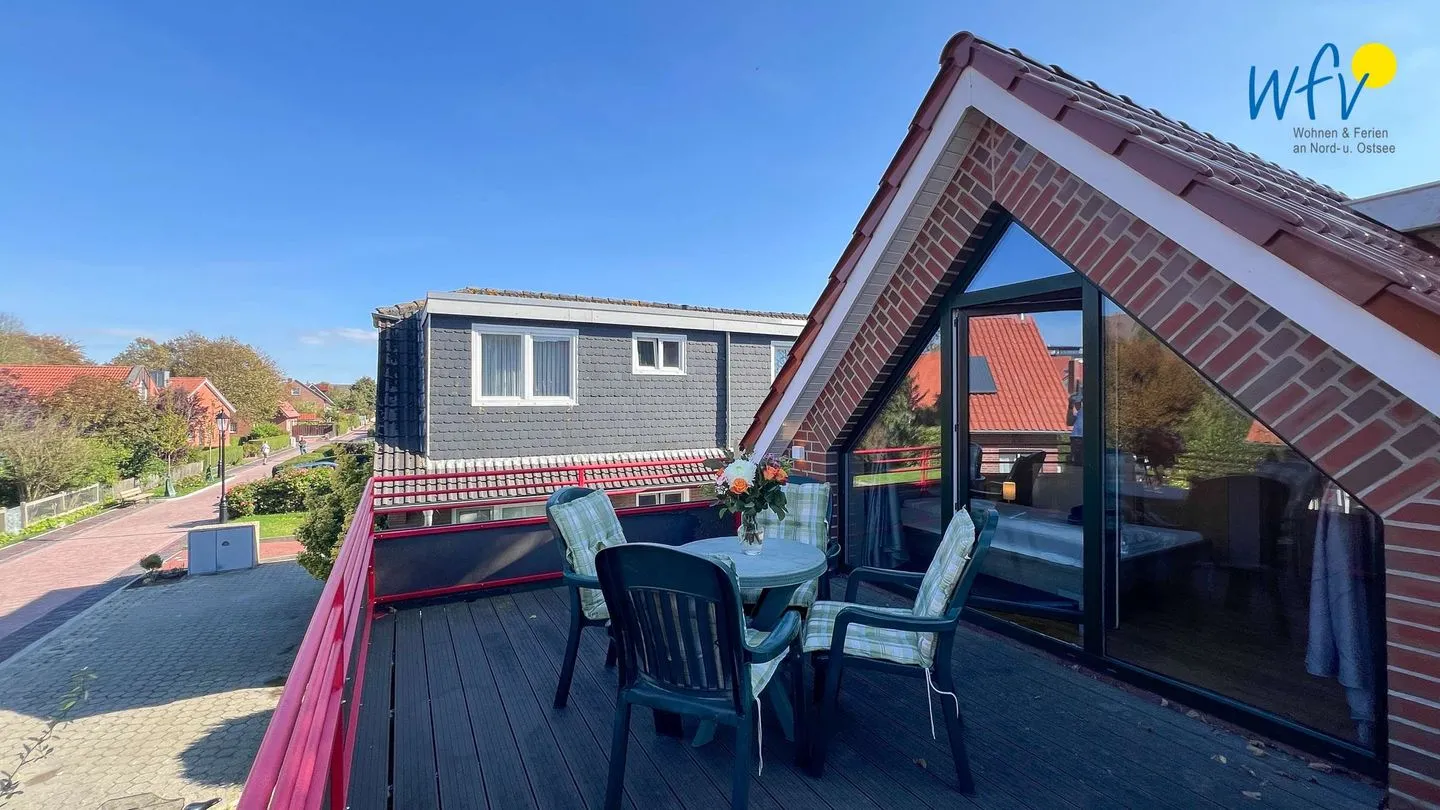 Haus Gartenstraße Ferienwohnung Nemo Borkum - Balkon