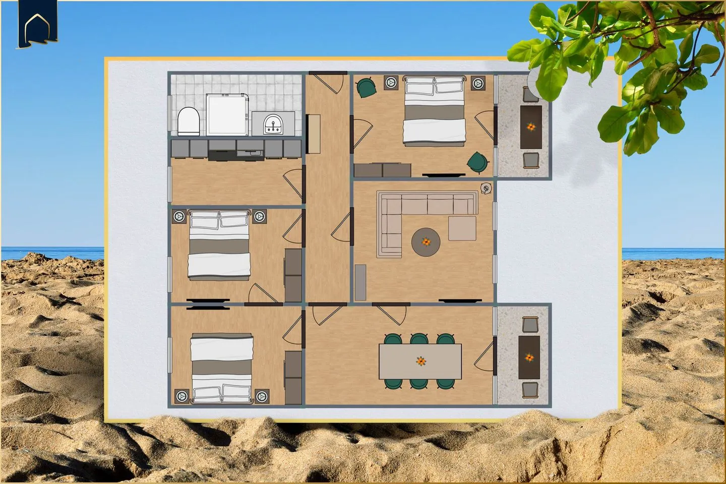 Villa Tanneck App. 1 Ostseebad Ahlbeck - Grundriss