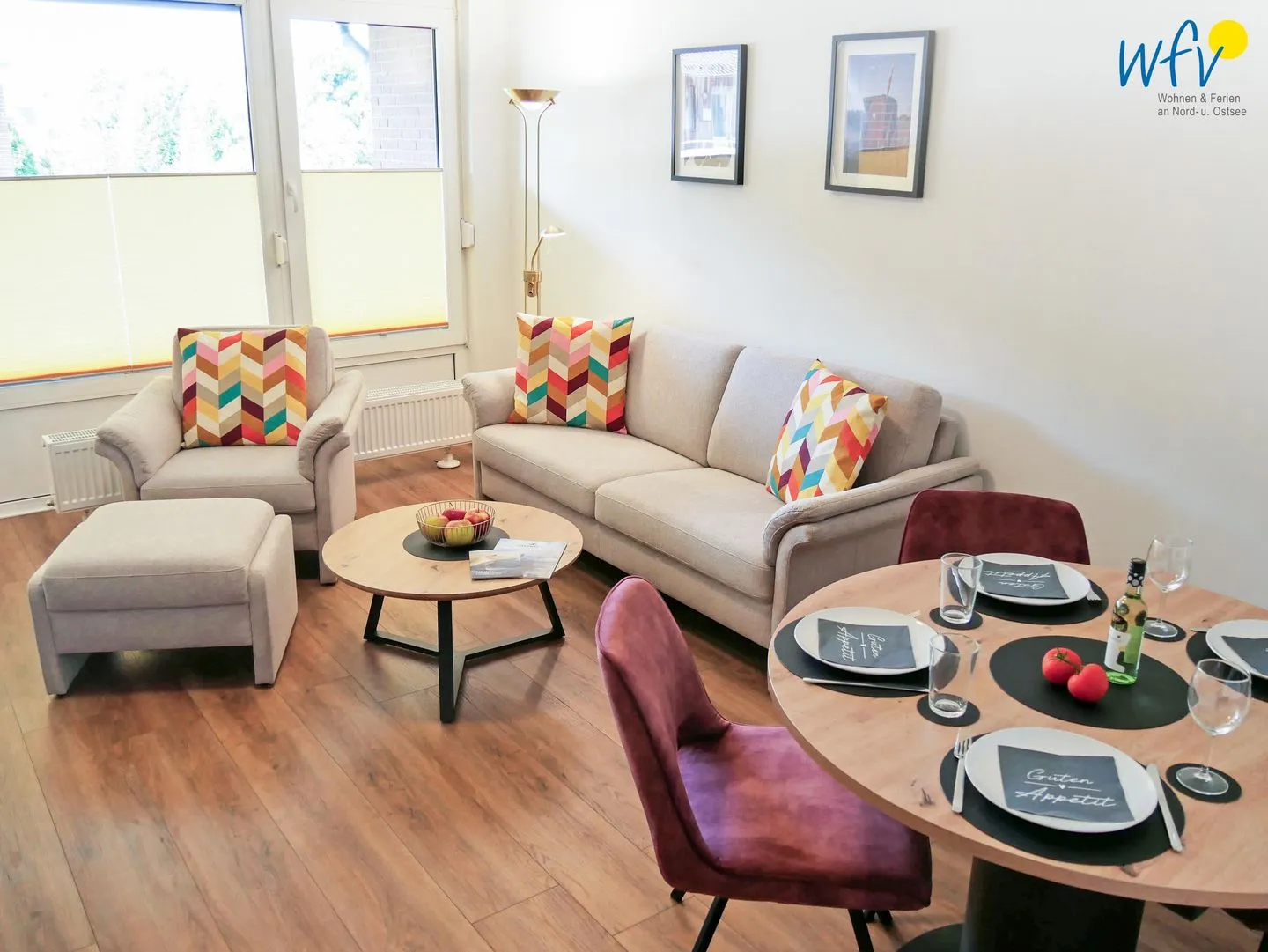 Ferienhaus Greune-Stee 87 Ferienwohnung Uttiet bi de Düün Borkum - Wohnzimmer