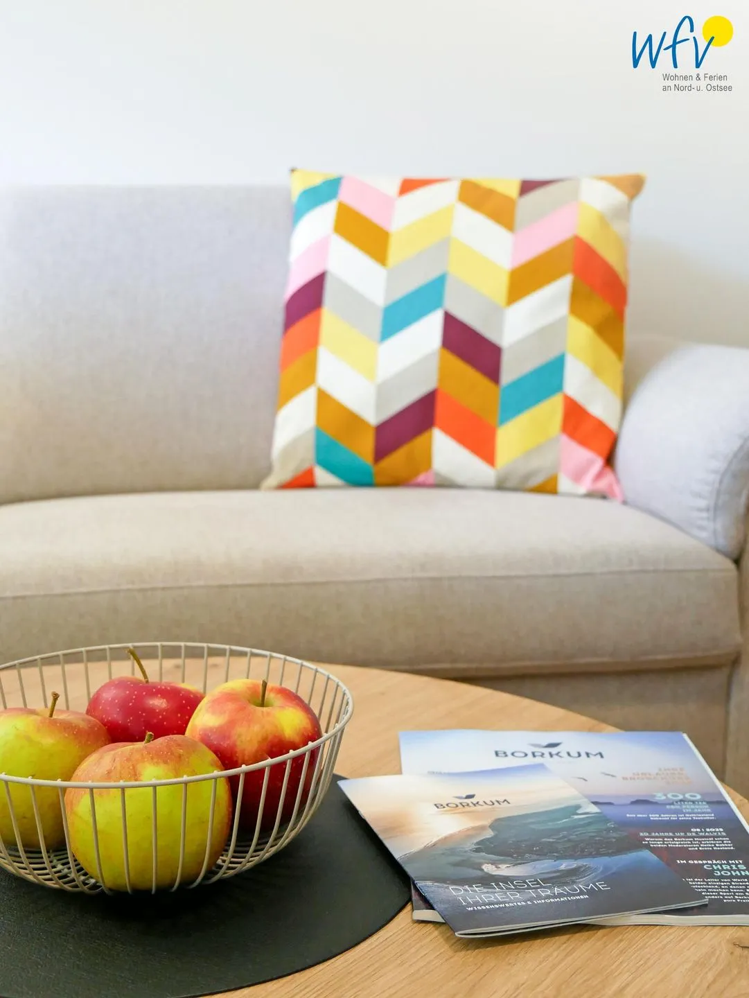 Ferienhaus Greune-Stee 87 Ferienwohnung Uttiet bi de Düün Borkum - Wohnzimmer Dekoration