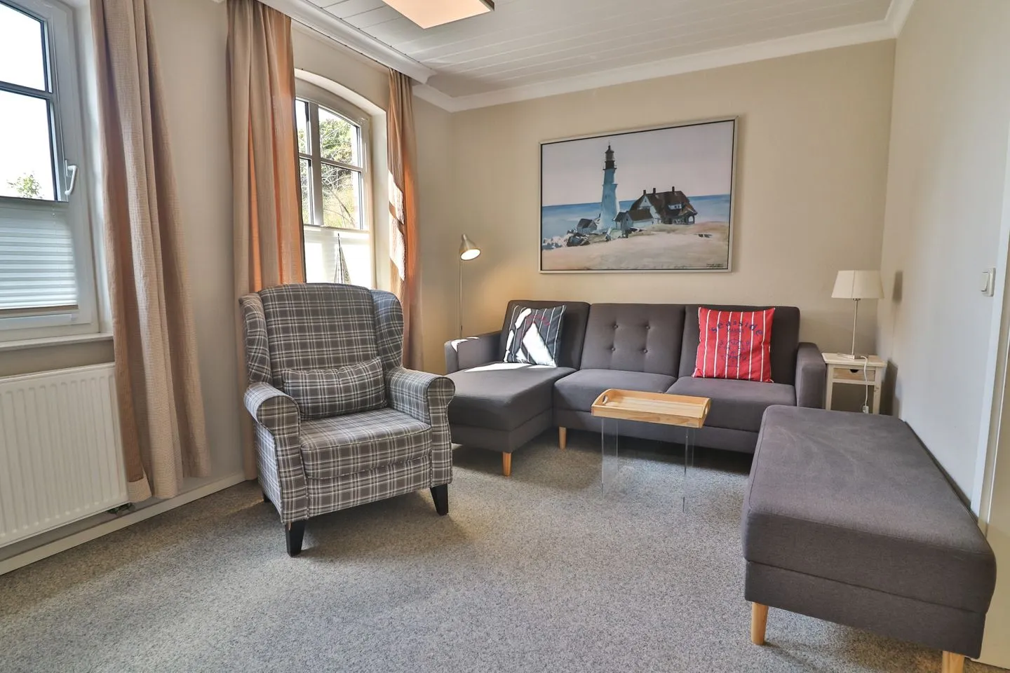 Villa Westend - Häuschen Langeoog - Wohnzimmer