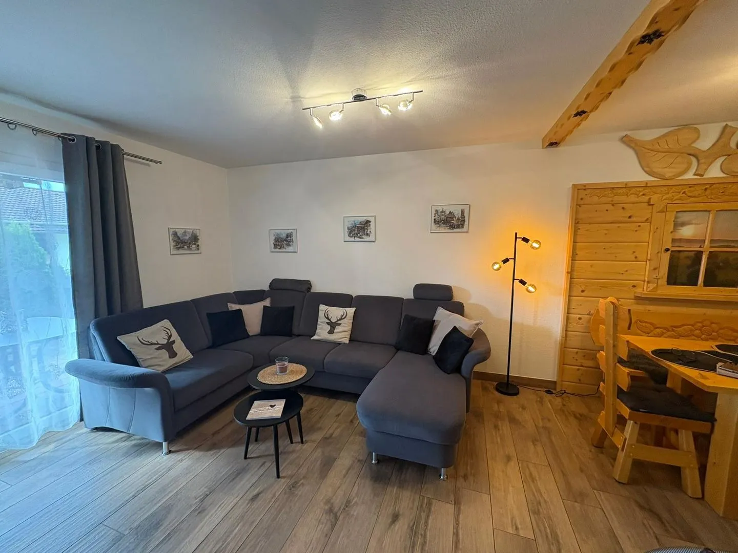 Feriendorf Hochbergle Haus 34 Lechbruck am See - Wohnzimmer