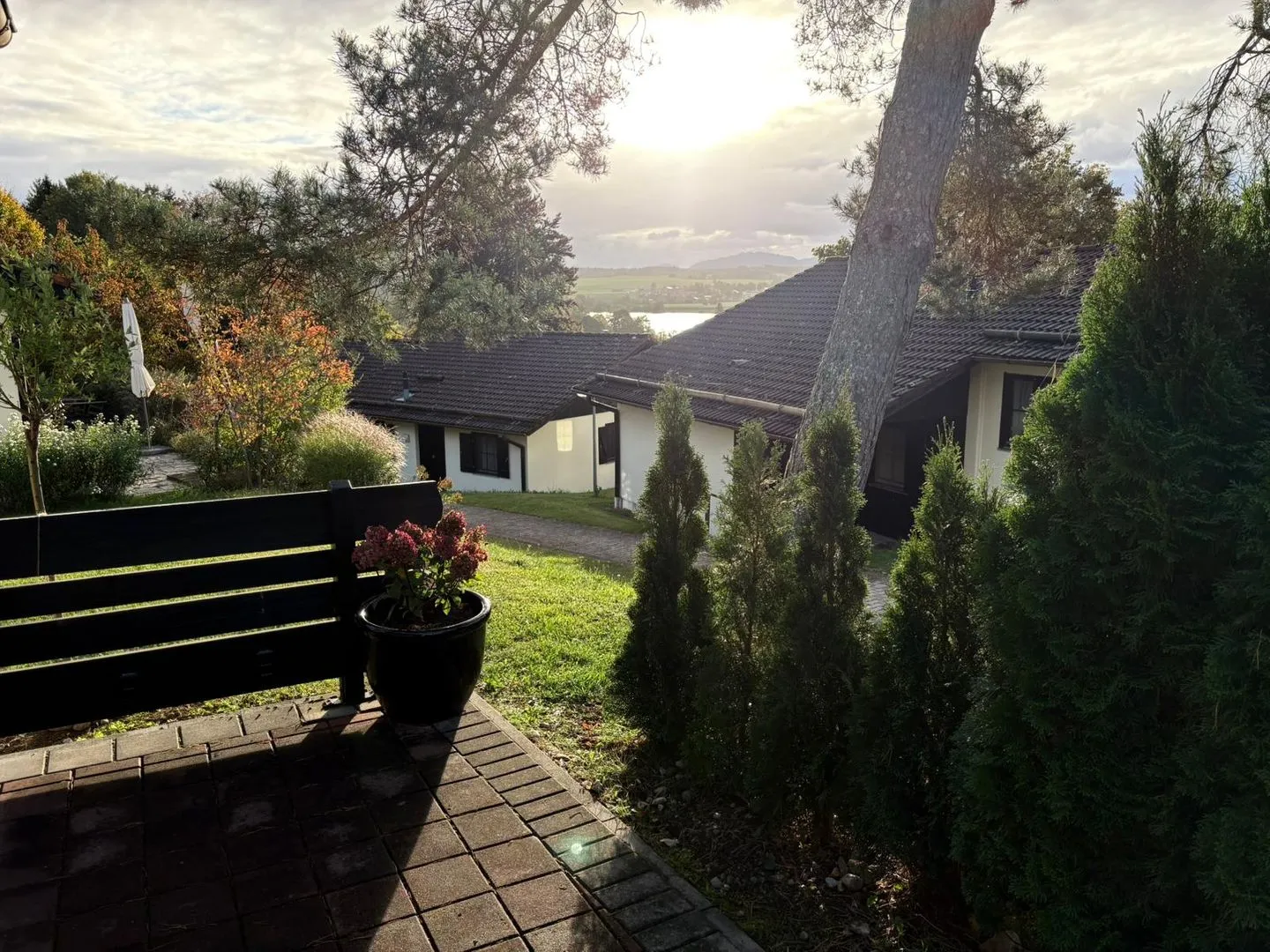 Feriendorf Hochbergle Haus 34 Lechbruck am See - Terrasse